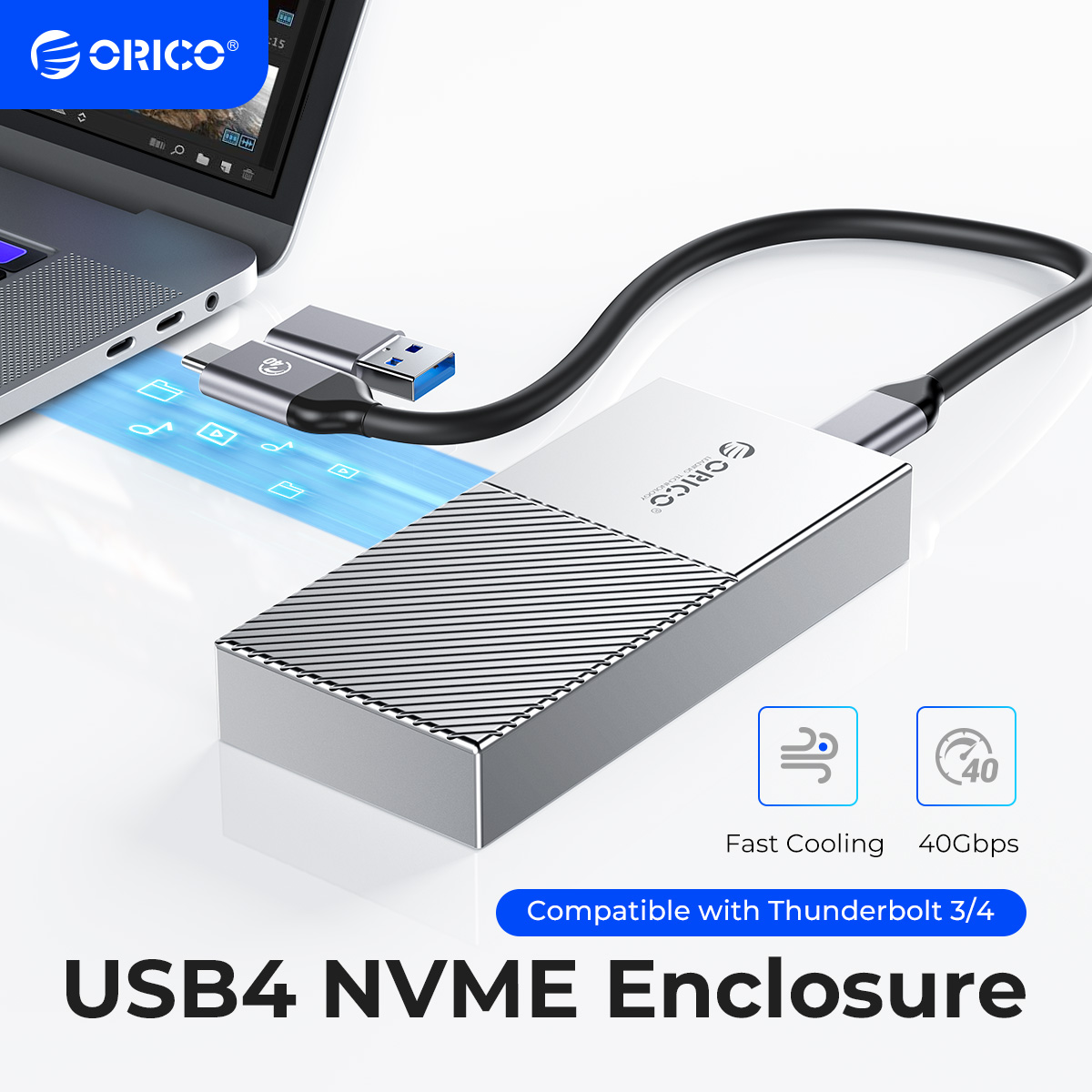 Корпус ORICO USB4 NVMe SSD 40  – обзор и цена Thunderbolt 4 External Ssd 4Tb